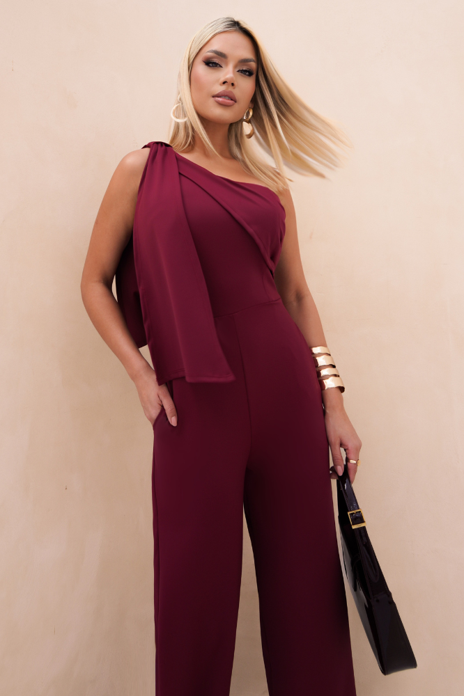 Macacão Pantalona Assimétrico Fluído Susana